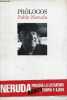 Prologos - Coleccion Palabra en el tiempo n°291.. Neruda Pablo