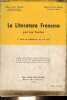 La Literatura Francesa por los textos - 5.° Curso de Bachillerato plan de 1957.. Azara Reverter Miguel & de Sas-Murias Ramiro