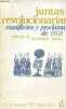 Juntas revolucionarias manifiestos y proclamas de 1868 - Coleccion divulgacion universitaria n°7.. Bozal Valeriano