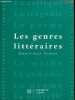 Les genres litt&eacute;raires - Collection Contours litt&eacute;raires.. Combe Dominique