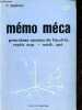 Mémo méca premières années de facultés math.sup - math.spé - Collection Nabla.. P.Souriac