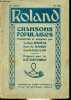 Chansons populaires - 6me édition.. Roland