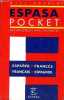 Diccionario espasa pocket - edicion especial para estudiantes - espanol-franc&egrave;s / fran&ccedil;ais-espagnol.. Collectif