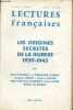 Lectures françaises n°special 1re année juin 1957 - Les origines secretes de la guerre 1939-1945.. Argile, d'Assac, Bearn, Coston, Cousteau, Lebre