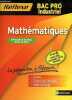 Mathématiques - Bac pro industriel - Epreuves du bac 2010-2011 - Cours - exercices corrigés - méthodologie.. Couture Paul & Kuhn François & Picot Guy