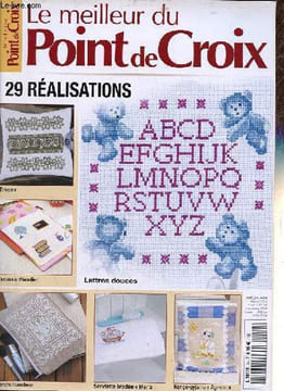 Le meilleur du point de croix aout 2019 - 29 réalisations - matériel et techniques - les points de broderie - trousse d'écolier - serviette brodée mer ...