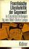 Französische literaturkritik der gegenwart in einzeldarstellungen - Sammlung kröners taschenbausgabe band 445.. Wolf-Dieter Lange