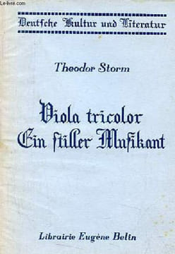 Viola tricolor ein stiller musikant - Collection d'auteurs allemands.. Storm Theodor
