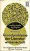 Grundprobleme der literaturwissenschaft - Zur interpretation literarischer werke mit einem textanhang - Sammlung rowohlts deutsche enzyklopädie ...