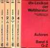 Dtv-Lexikon der Weltliteratur - Autoren - Band 1 : A-D - Band 2 : E-Kral - Band 3 : Kramp-P - Band 4 : Q-Z - 4 bänden - Sammlung DTV ...