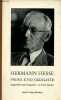 Prosa und gedichte - Sammlung dichtung im unterricht band 7.. Hesse Hermann