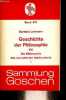 Geschichte der Philosophie VIII - Die philosophie des neunzehnten jahrhunderts I - Sammlung göschen band 571.. Lehmann Gerhard