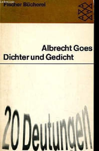 Dichter und Gedicht - Zwanzig Deutungen - Sammlung Fischer Bücherei n°771.