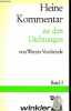 Heine-kommentar band 1 zu den dichtungen.. Vordtriede Werner & Schweikert Uwe