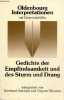 Gedichte der Empfindsamkeit und des sturm und drang - Sammlung Oldenbourg Interpretationen band 57.. Sowinski Bernhard & Schuster Dagmar