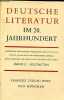 Deutsche literatur im 20.jahrhundert strukturen und gestalten begründet von Hermann Friedmann und Otto Mann fünfte, veränderte und erweiterte auflage ...
