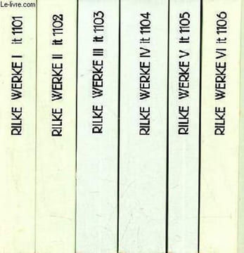 Sämtliche Werke - Band I + II + III + IV + V + VI (6 bände) - I : Gedichte - II : Gedichte - III : Jugendgedichte - IV : Frühe erzählungen und dramen ...
