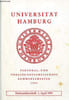 Universit&auml;t hamburg personal und vorlesungsverzeichnis sommersemester 1994.. Collectif