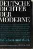 Deutsche dichter der moderne ihr leben und werk - Unter mitarbeit zahlreicher fachgelehrter - 2.überarbeitete und erweiterte auflage.. von Wiese Benno