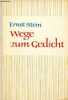 Wege zum gedicht eine einführung in gedichtbetrachtung und gedichtbehandlung.. Stein Ernst
