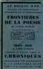 Frontières de la poésie par Jacques Martin et mais non par André Harlaire - Collection le roseau d'or oeuvres et chroniques n°14 - Exemplaire sur ...