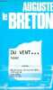 Du vent ... Po&egrave;mes.. le Breton Auguste