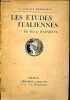 Les études italiennes - Collection la science française.. Hauvette Henri
