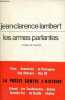 Les armes parlantes pratique de la poésie.. Lambert Jean Clarence