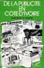 De la publicit&eacute; en C&ocirc;te-d'Ivoire.. Ousmane Sy Savane