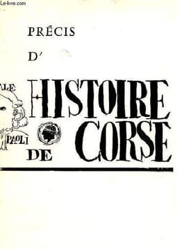 Précis d'histoire de Corse.. R.Emmanuelli