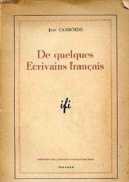 De quelques ecrivains français.. Camborde Jean