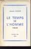 Le temps de l'homme - po&egrave;mes.. Charles Jacques