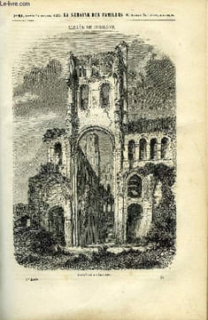 LA SEMAINE DES FAMILLES 1ERE ANNEE N° 21 - ABBAYE DE JUMIEGES DE BLIGNY, VINCENNES (FIN) DE ALFRED NETTEMENT, A TRAVERS PARIS - HALLES ET MARCHES DE ...