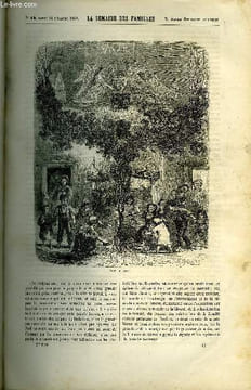LA SEMAINE DES FAMILLES 2EME ANNEE N°13 - NOEL BRETON DE E.FRANK, MAMONVILLE-LA-JOLIE DE E.MENAULT, SANTO-DOMINGO DE ALFRED NETTEMENT, UNE EXCURSION ...