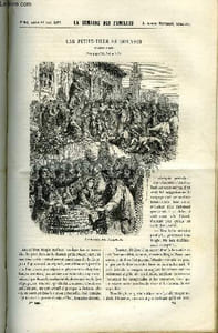 LA SEMAINE DES FAMILLES 3EME ANNEE N°24 - UNE PETITE-FILLE DE ROBINSON DE ALFRED DES ESSARTS, ARTISTES CELEBRES DE ALFRED NETTEMENT, VOYAGES - VOYAGE DU FOX DANS LES MERS ARCTIQUES DE CARLES GRAD