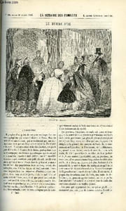 LA SEMAINE DES FAMILLES 4EME ANNEE N°42 - LE MURIER D'OR DE AMEDEE AUFAUVRE, CRITIQUE -MEMOIRES POUR SERVIR A L'HISTOIRE DE MON TEMPS DE ALFRED NETTEMENT,UN TOUR EN SUISSE ET EN SAVOIE DE ALFRED DES ESSARTS, UNE VENGEANCE DE MEDECIN III DE CAMILLE DUROYOU
