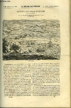 LA SEMAINE DES FAMILLES 5EME ANNEE N°39 - SOUVENIRS D'UN VOYAGE EN ESPAGNE DE RENEE DE LA RICHARDAYS, SALON DE 1863 V DE ALFRED NETTEMENT, LE VALLON ...