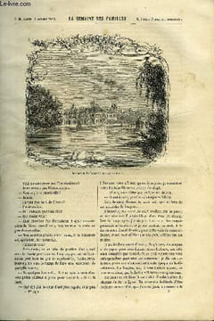 LA SEMAINE DES FAMILLES 6EME ANNEE N°2 - FONTAINEBLEAU DE GEORGES FATH, HISTOIRE- LA PERSECUTION RELIGIEUSE EN ANGLETERRE DE ALFRED NETTEMENT, LE ...