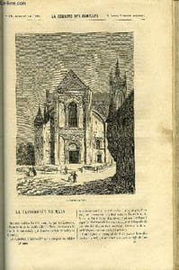 LA SEMAINE DES FAMILLES 10EME ANNEE N°48 - LA CATHEDRALE DU MANS DE GASTON DE CAMBRONNE, SOUVENIRS D'UNE JEUNE FILLE DE ETIENNE MARCEL, SOUVENIRS D'UN VOYAGE EN ITALIE DE ALFRED NETTEMENT, FLEUR-DE-BLUET OU SOURIRE-DES-MOISSONS DE HENRI GALLEAU