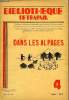 BIBLIOTHEQUE DE TRAVAIL N°4 - DANS LES ALPAGES. COLLECTIF