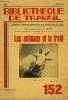 BIBLIOTHEQUE DE TRAVAIL N°152 - LES ANIMAUX ET LE FROID. COLLECTIF