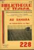 BIBLIOTHEQUE DE TRAVAIL N°228 - AU SAHARA - DE COLOMB-BECHAT AU NIGER. COLLECTIF