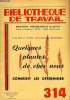 BIBLIOTHEQUE DE TRAVAIL N°314 - QUELQUES PLANTES DE CHEZ NOUS, COMMENT LES DETERMINER. COLLECTIF