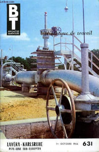 BIBLIOTHEQUE DE TRAVAIL N°631 - LAVERA-KARLSRUHE PIPE-LINE SUD-EUROPEEN