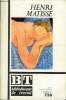 BIBLIOTHEQUE DE TRAVAIL N°736 - HENRI MATISSE. COLLECTIF