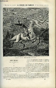 LA SEMAINE DES FAMILLES 14EME ANNEE N°12 - SALON DE 1872 III DE HIPPOLYTE AUDEVAL, CAUSERIE LITTERAIRES DE G. DE CADOUDAL, PELERINAGE DE ANTONIN LIRAC, LES GALLINACES DE POLYCARPUS, AIGLE ET COLOMBE XVI DE ZENAIDE FLEURIOT, BULLETIN BIBLIOGRAPHIQUE