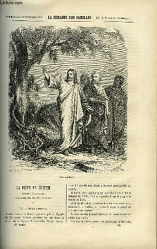 LA SEMAINE DES FAMILLES 17EME ANNEE N°25 - LA FUITE EN EGYPTE VII DE G. DE LA LANDELLE, SONNETS DE G. DE CADOUDAL, LE THEATRE DE SAINT-CYR DE ACHILLE ...
