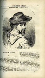 LA SEMAINE DES FAMILLES 18EME ANNEE N°34 - CERVANTES DE SAAVEDRA DE BATHILD BOUNIOL, LA BELLE-ETOILE VII DE PAUL FEVAL, IDYLLE ALSACIENNE DE J. GIRARDIN, UN FRUIT SEC XVI DE ZENAIDE FLEURIOT