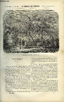 LA SEMAINE DES FAMILLES 21EME ANNEE N°2 - HORS PARIS II DE CH. BARTHELEMY, LA NIECE DU CAPITAINE X DE J. GIRARDIN, EN PAYS LOINTAINS DE XAVIER ...