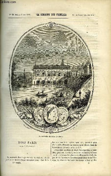 LA SEMAINE DES FAMILLES 21EME ANNEE N°5 - HORS PARIS V DE CH. BARTHELEMY, LA NIECE DU CAPITAINE XXXII DE J. GIRARDIN, UN SOUVENIR DE ONCLE TOBIE, ...